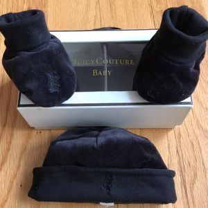 Juicy Couture Baby Hat and Bootie Set